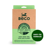 Beco Dog Poop Bags Unscented with Handles   120 per pack - McGrocer