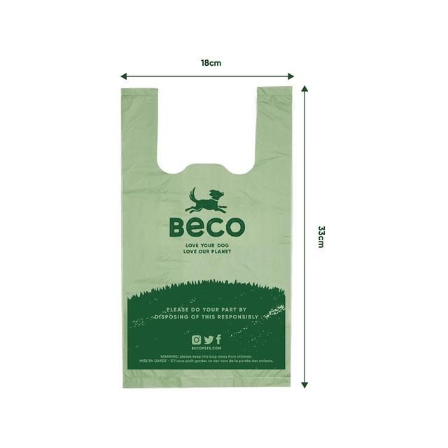 Beco Dog Poop Bags Unscented with Handles   120 per pack - McGrocer