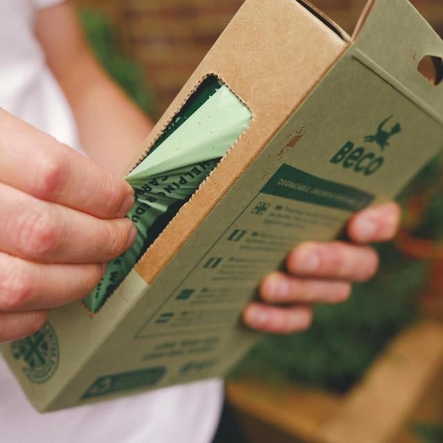 Beco Dog Poop Bags Unscented with Handles   120 per pack - McGrocer