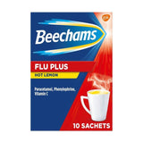 Beechams Flu Plus Cold & Flu Hot Lemon Sachets   10 per pack - McGrocer