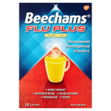 Beechams Flu Plus Cold & Flu Hot Lemon Sachets   10 per pack - McGrocer
