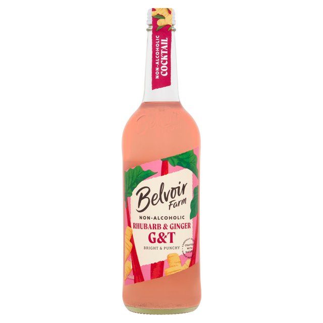 Belvoir Farm Non Alcoholic Rhubarb & Ginger G&T   750ml - McGrocer