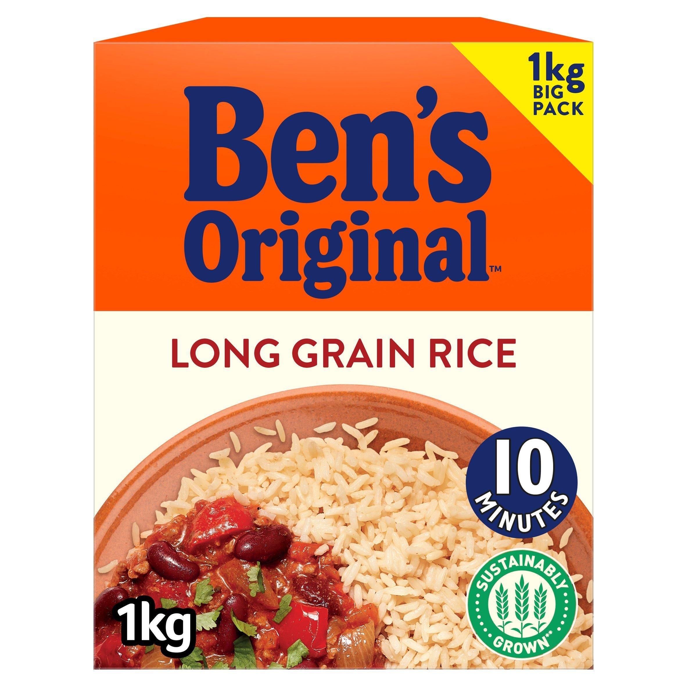 Bens Original Long Grain Rice 1kg - McGrocer