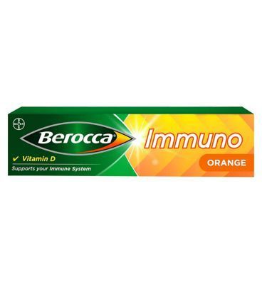 Berocca Immuno Effervescent Tablets Orange Flavour 15s - McGrocer