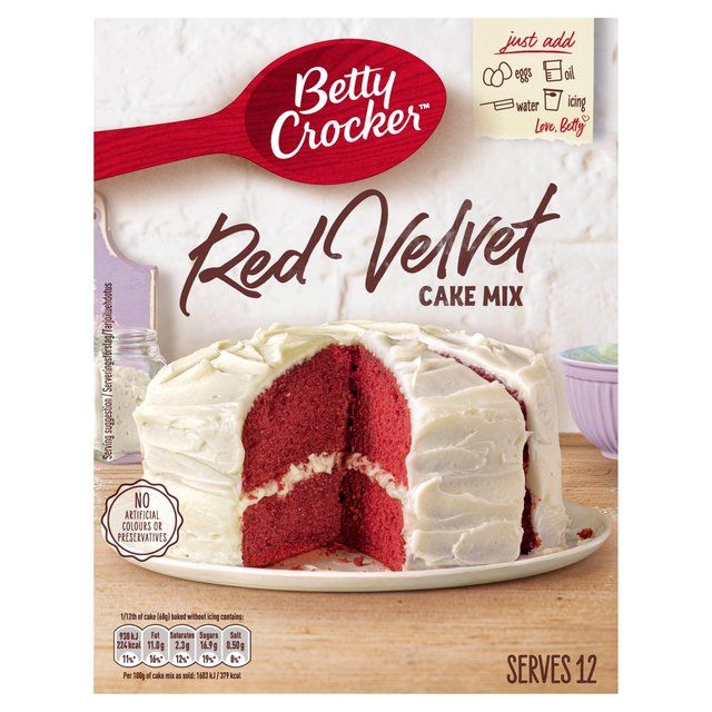 Betty Crocker Red Velvet Chocolate Cake Mix   450g - McGrocer