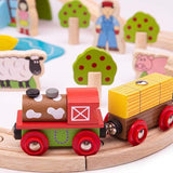 Bigjigs Rail Farm Train Set - McGrocer