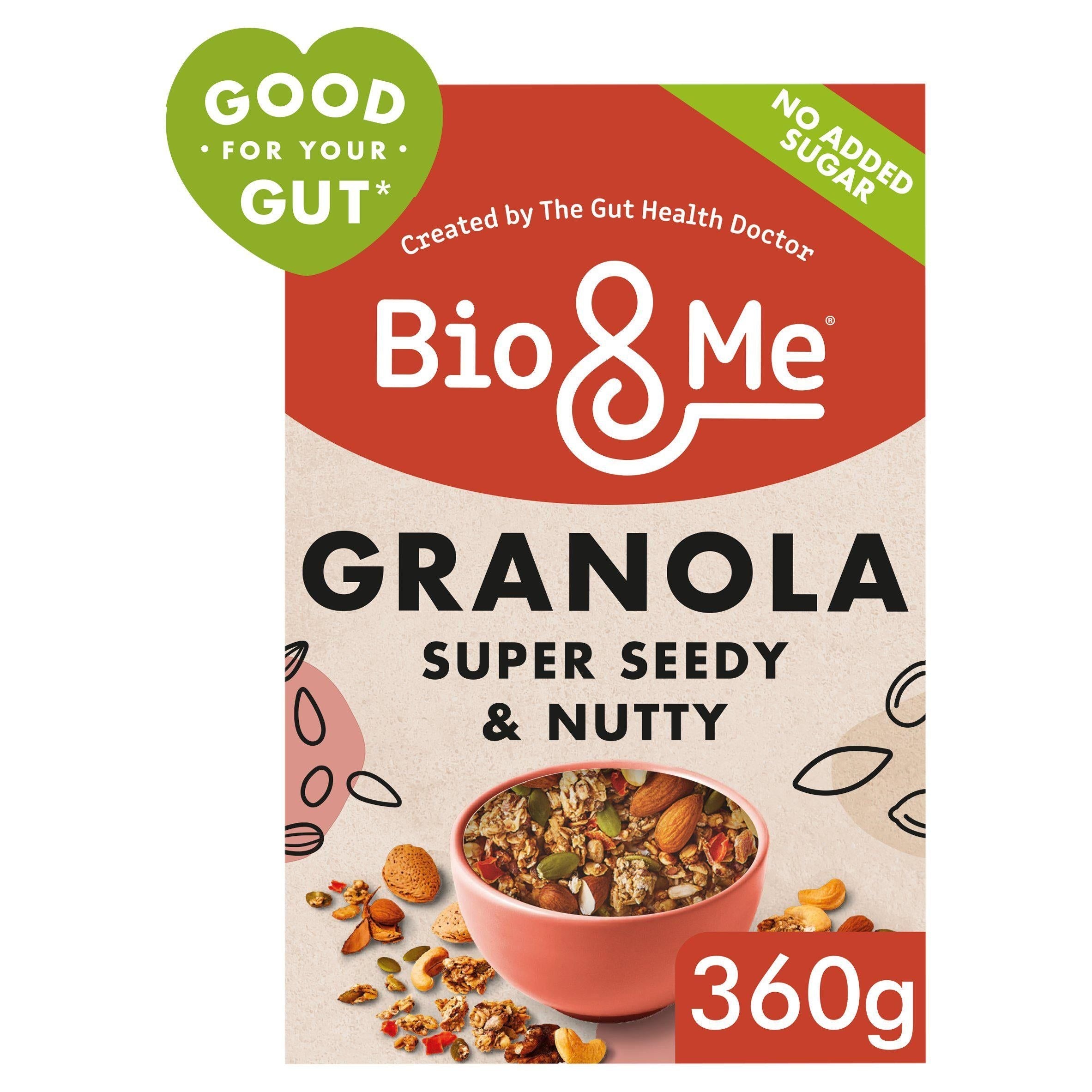 Bio & Me Super Seedy & Nutty Gut Loving Granola 360g - McGrocer