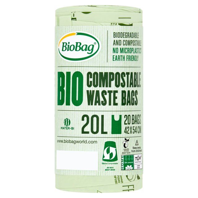 BioBag 20L Compostable Bin Liners   20 per pack - McGrocer