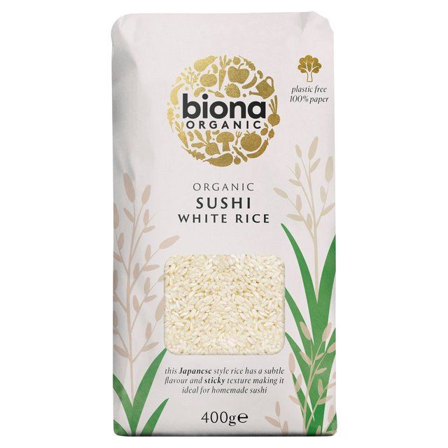 Biona Organic White Sushi Rice   400g - McGrocer