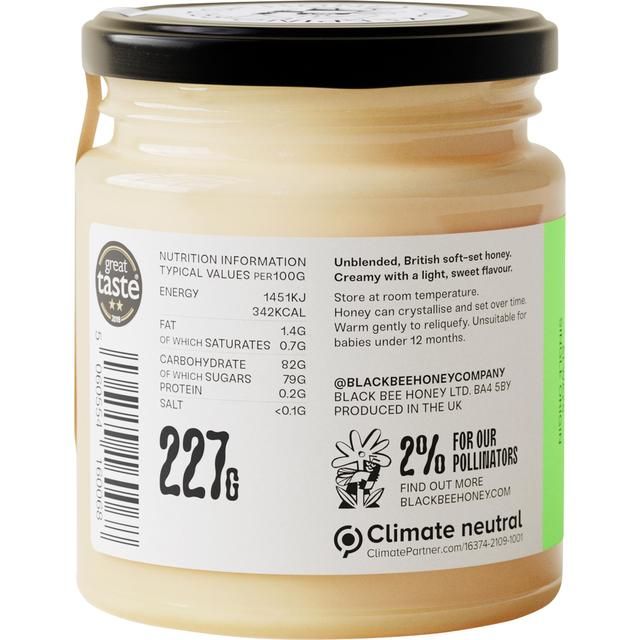 Black Bee Honey British Spring Honey   227g - McGrocer