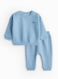 Blue Cable Quilted Sweatshirt & Joggers Set 18-24 months - McGrocer