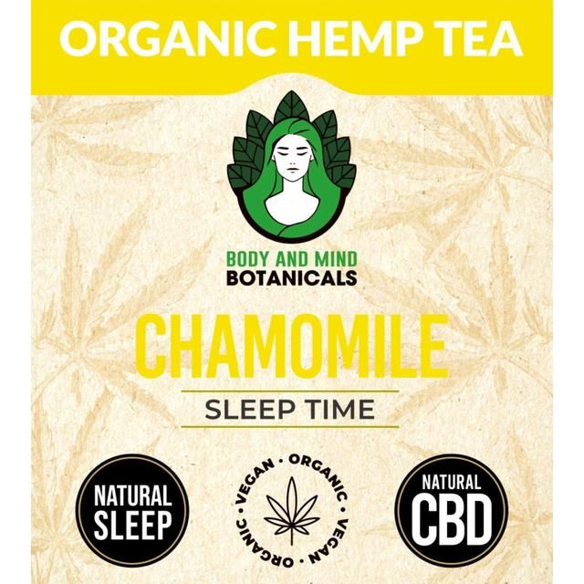 Body & Mind Botanicals Organic Hemp Tea - Chamomile    10 per pack - McGrocer