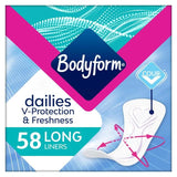 Bodyform Dailies Long Panty Liners   58 per pack - McGrocer