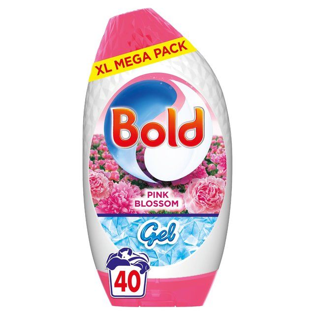 Bold 2In1 Washing Liquid Gel Pink Blossom 40 Washes   1320ml - McGrocer