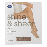 Boots 15 Denier Shine and Sheer Nude Tights 2 Pair Pack - McGrocer