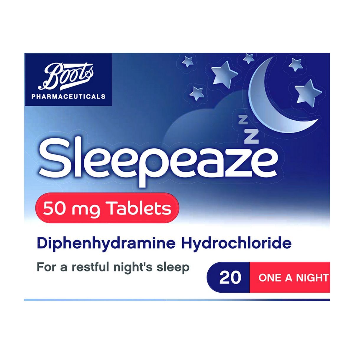 Boots Sleepeaze Tablets 50 mg - 20s - McGrocer