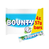 Bounty Coconut & Milk Chocolate Snack Bars Multipack 4 x 57g - McGrocer