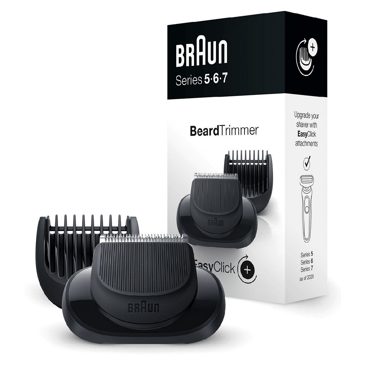 Braun EasyClick Beard Trimmer Attachment for Series 5, 6 and 7 Electric Shaver (New Generation)