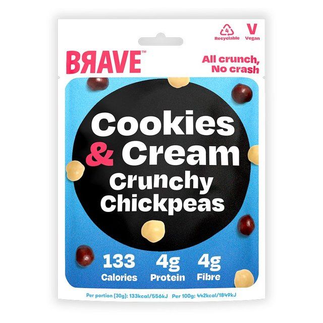 BRAVE Roasted Chickpeas Cookies &amp;amp; Cream   30g