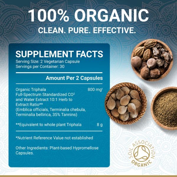True Veda | Organic Triphala 10:1 Extract | Vegan | 60 Caps GOODS Superdrug   