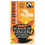 Clipper Organic Fairtrade Restoring Roots Ginger &amp;amp; Turmeric 20 Tea Bags   20 per pack