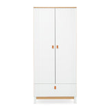 CuddleCo Rafi Nursery Wardrobe - Oak and White