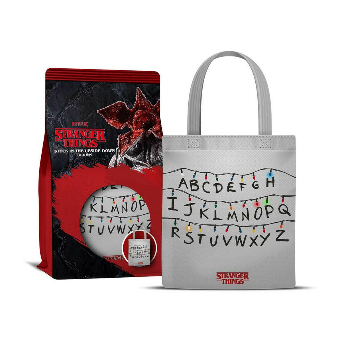 Stranger Things Alphabet & Lights Tote Bag GOODS Boots   