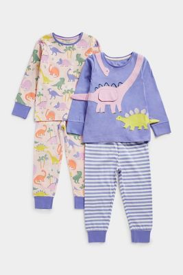 Dinosaur Lift-the-Flap Pyjamas - 2 Pack
