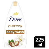Dove Pampering body cleanser with shea butter &amp;amp; vanilla scent Body Wash Shower Gel for softer, smoother skin 225ml