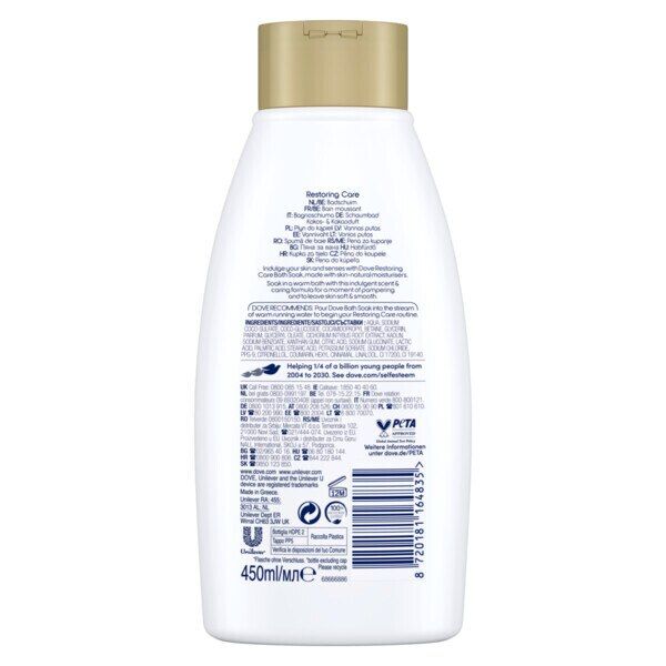 Dove Restoring Care Bath Soak 450ml