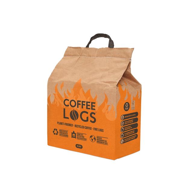 Bio-Bean Coffee Logs Fire Logs    16 per pack - McGrocer