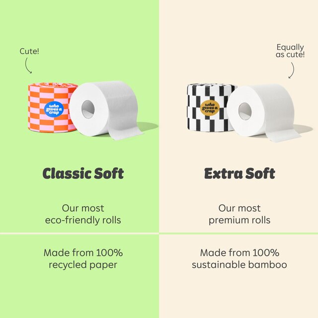 Who Gives A Crap Classic Soft Double Length Toilet Roll   16 per pack - McGrocer