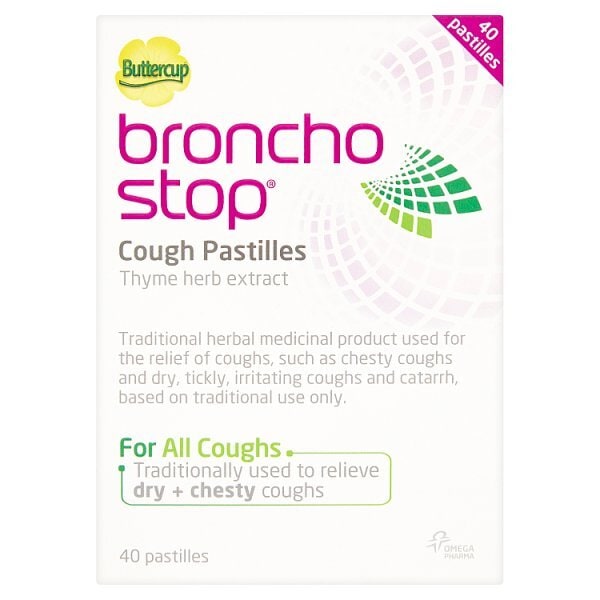Bronchostop Cough Pastilles - Pack of 40 On-the-Go Pastilles - McGrocer