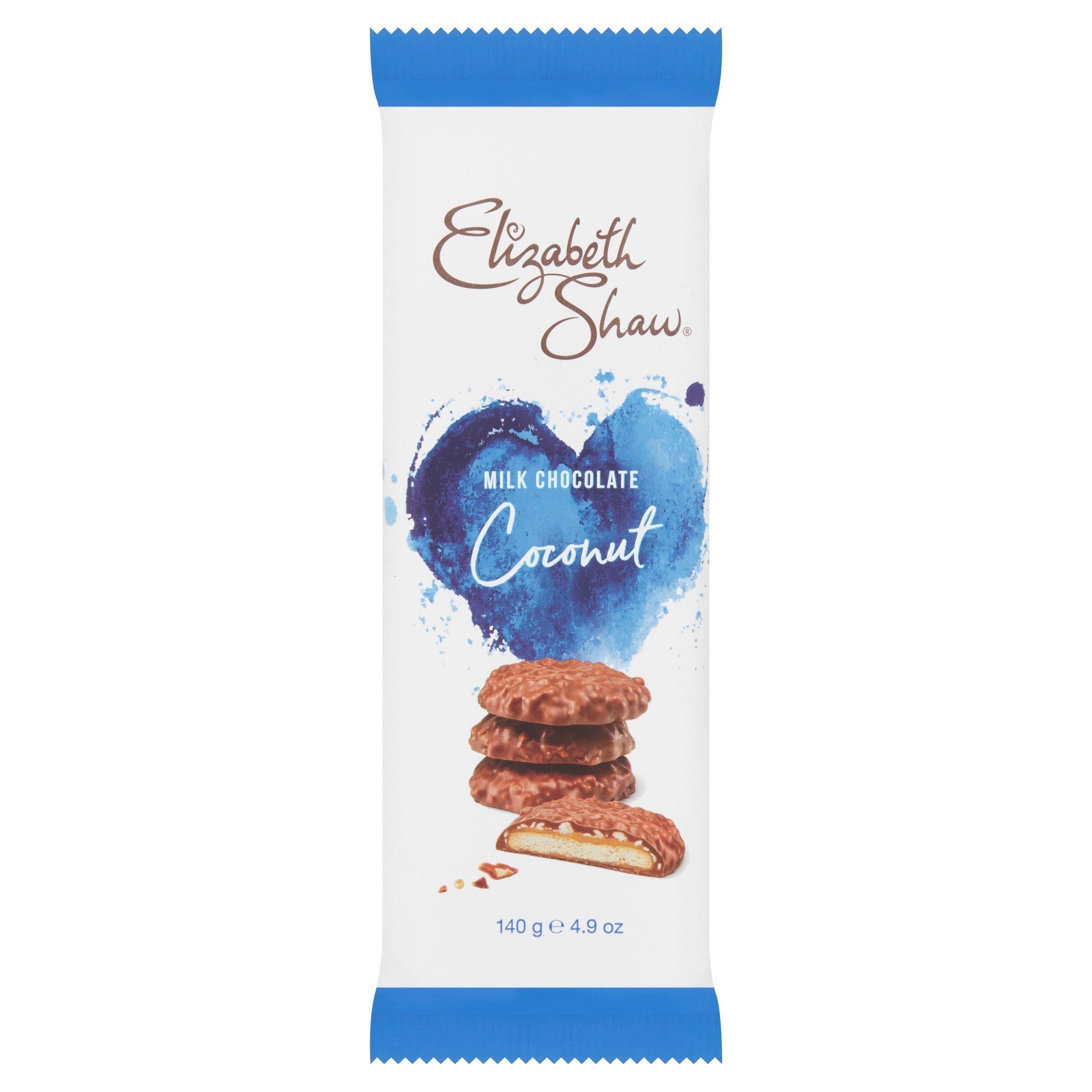 Elizabeth Shaw Milk Chocolate, Coconut &amp;amp; Hazelnut Biscuits