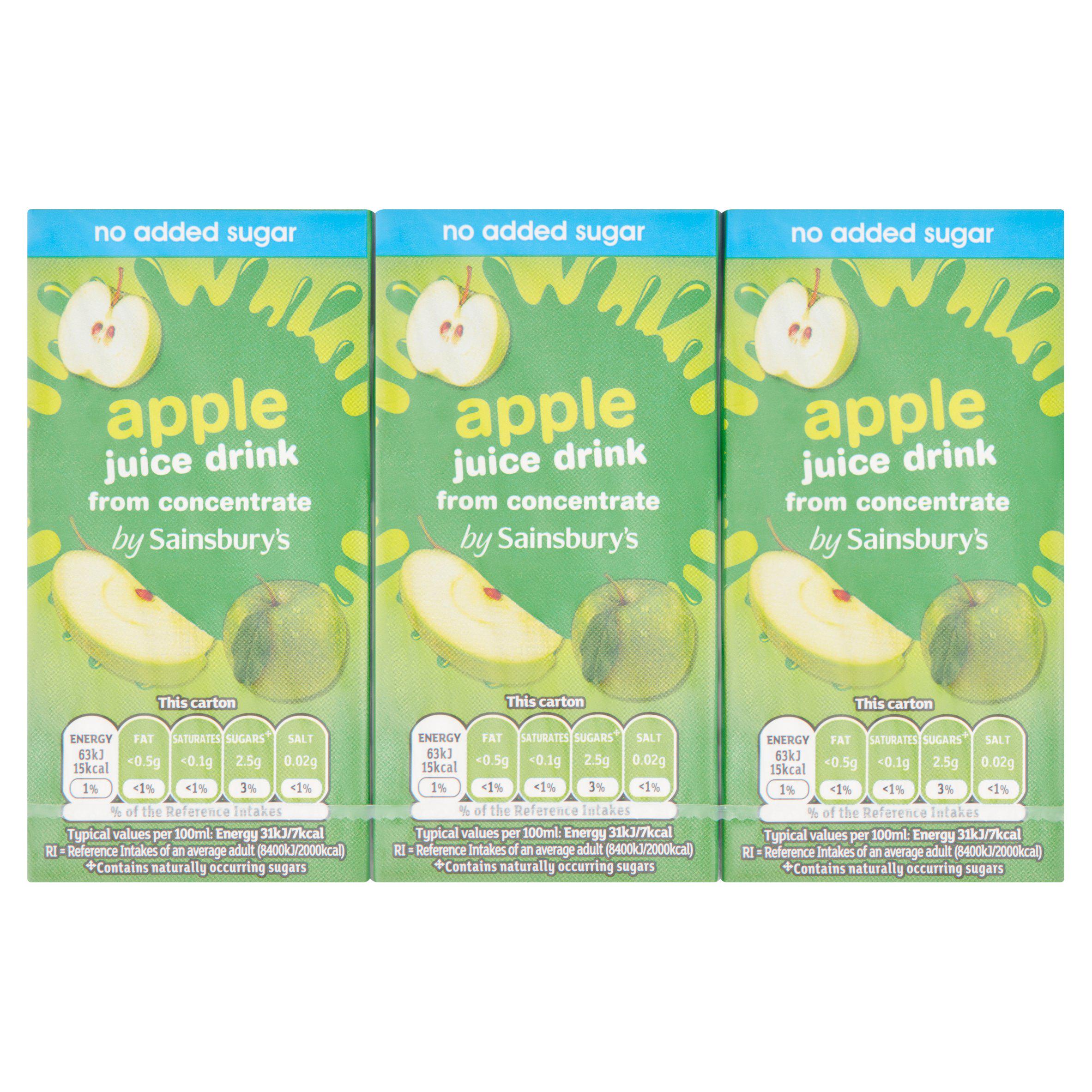 Sainsbury's Kids Apple 3x200ml - McGrocer