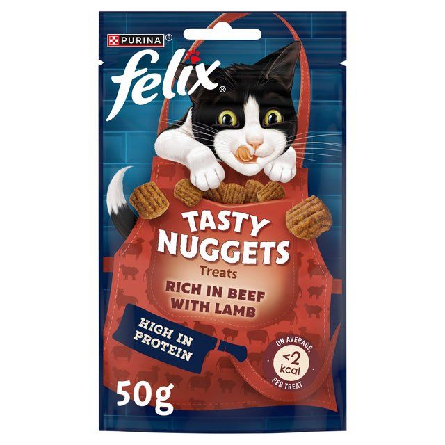 Felix Tasty Nuggets Beef &amp;amp; Lamb Cat Treats   50g