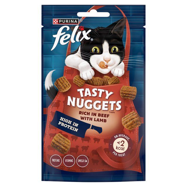 Felix Tasty Nuggets Beef &amp;amp; Lamb Cat Treats   50g