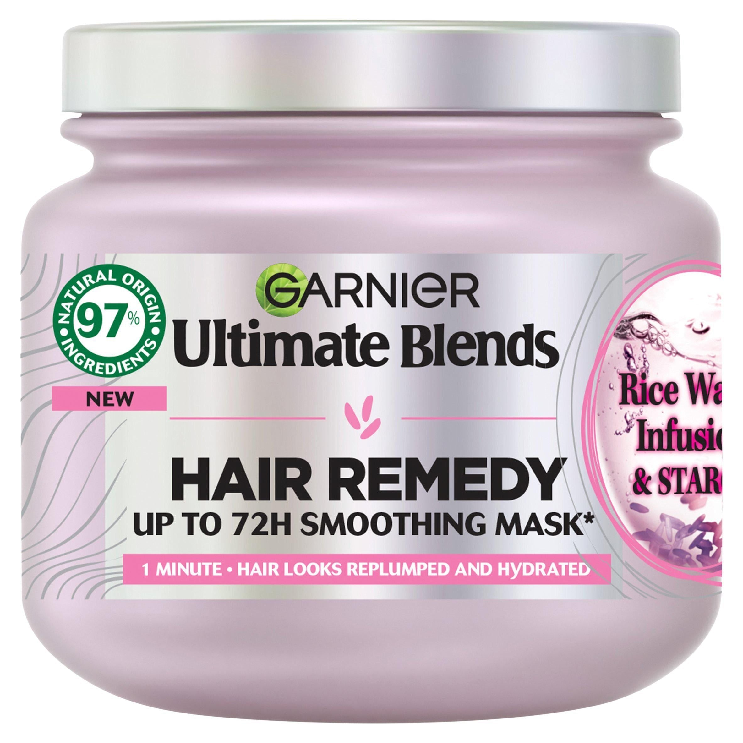 Garnier Ultimate Blends Rice Water Infusion &amp;amp; Starch Hair Remedy Mask For Long Hair 380ml