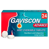 Gaviscon Advance Heartburn &amp;amp; Indigestion Tablets Mint 24s