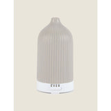 George Home Aroma Mist Diffuser White Iris &amp;amp; Citrus Grey Ribbed Ceramic