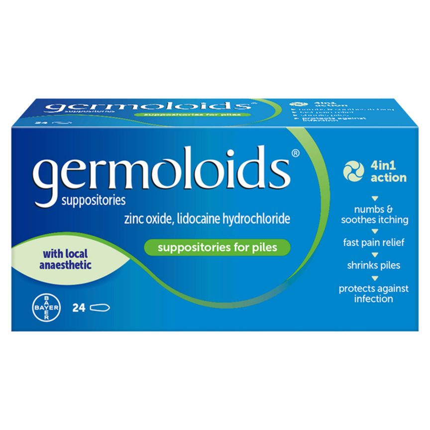Germoloids Haemorrhoids &amp;amp; Piles Suppositories