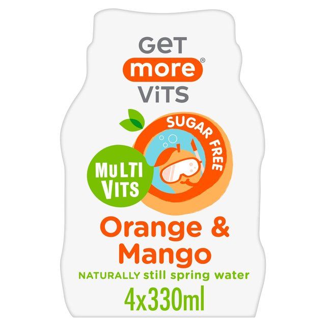 Get More Multivitamins Orange &amp;amp; Mango   4 x 330ml