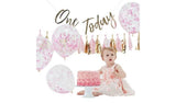 Ginger Ray 1st Birthday Cake Smash Party Decorations - Pink