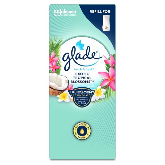 Glade Touch &amp;amp; Fresh Refill Exotic Tropical Blossom Air Freshener   10ml