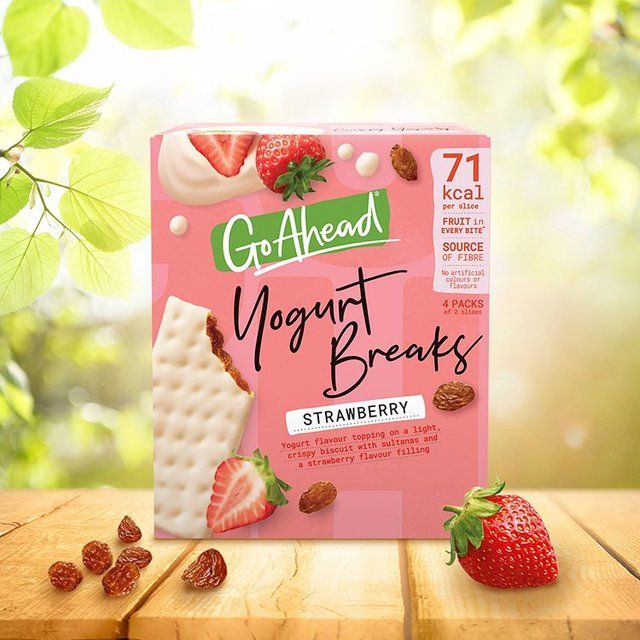 Go Ahead Strawberry Fruit Yogurt Breaks Snack Bars Multipack   4 per pack