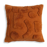 Habitat Abstract Orange Tufted Cushion 43x43