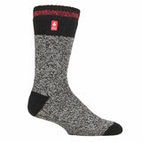 Heat Holders Mens Extra Thick Warm Thermal Socks 6-11 UK Black Green (Porto) / 1EA