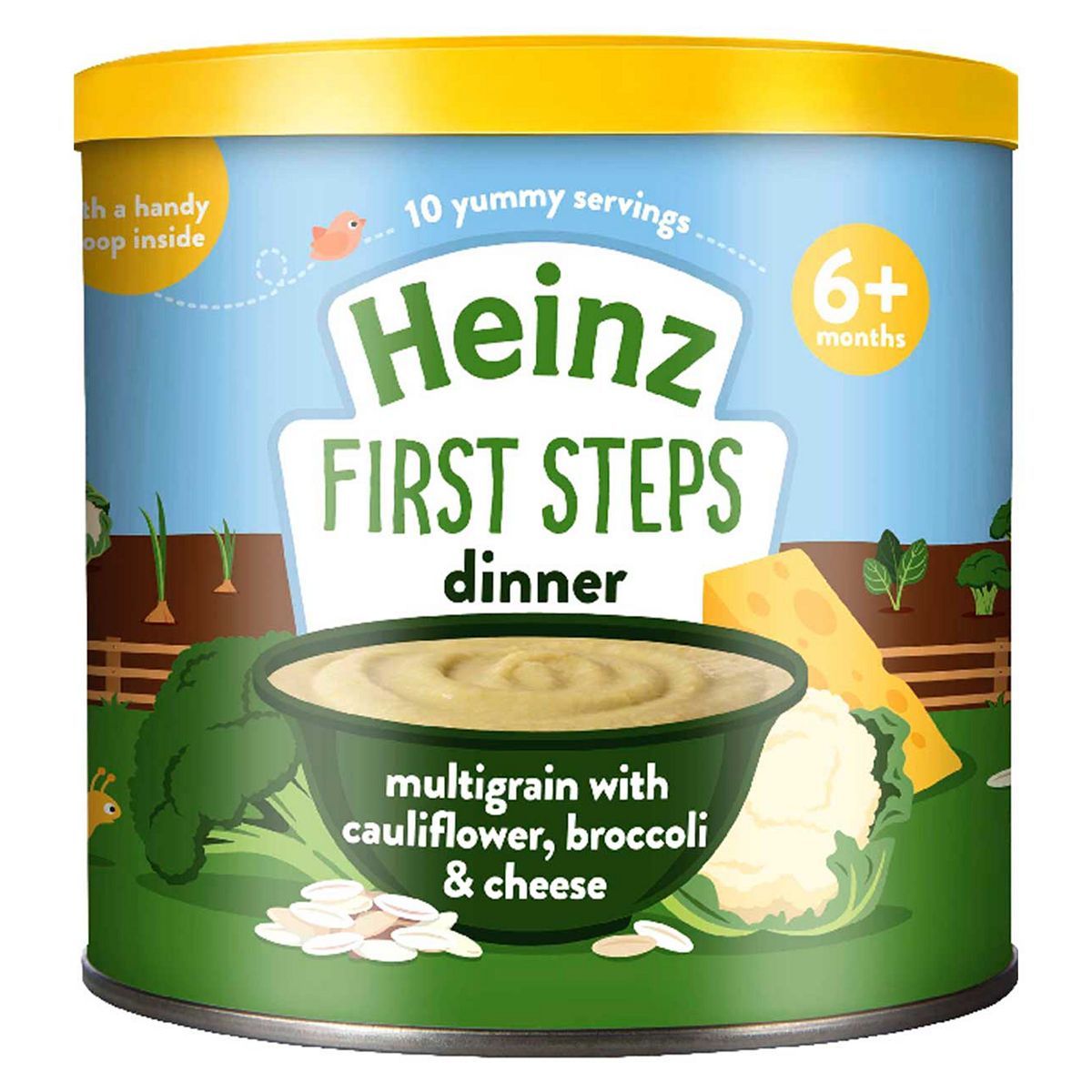 Heinz 6+ Months First Steps Multigrain with Cauliflower, Broccoli &amp;amp; Cheese 200g