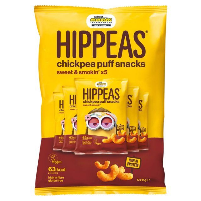 Hippeas Chickpea Puffs - Sweet &amp;amp; Smokin' Multipack   5 per pack