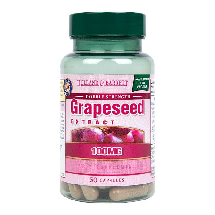 Holland &amp;amp; Barrett Grapeseed Extract 50mg 100 Capsules